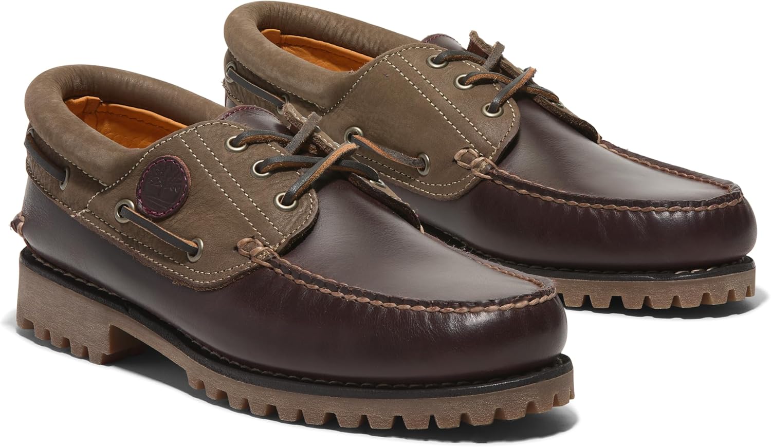 Мужские аутентичные лоферы Timberland с тремя люверсами, сшитые вручную, Burgundy — фото 2
