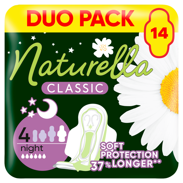 

Гигиенические прокладки, 14 шт./1 упаковка. Naturella Classic night