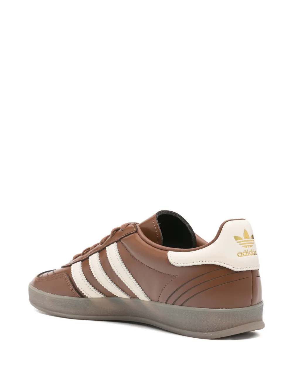 Кроссовки Gazelle Indoor с полосками Adidas, коричневый — фото 3