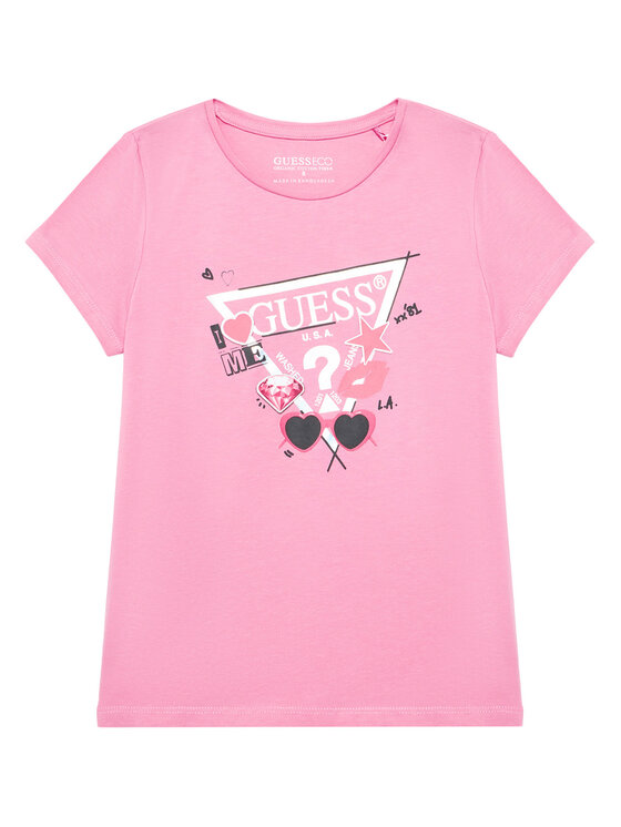 

Футболка regular fit J5YI00 K6YW4 Guess, розовый
