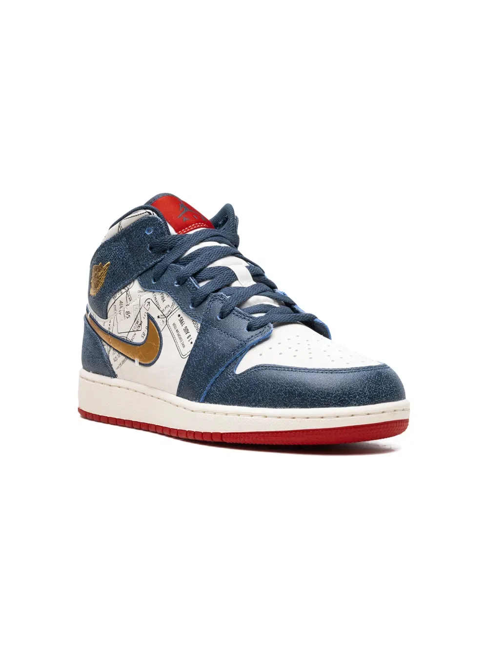 Кроссовки Air Jordan 1 Mid SE "Take Flight" Jordan Kids, синий