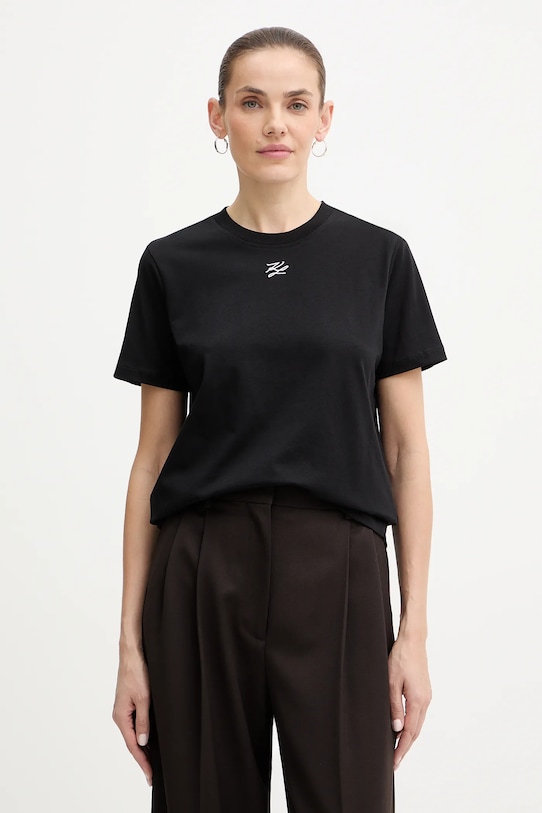 

Футболка KL ESSENTIAL из хлопка Karl Lagerfeld, черный