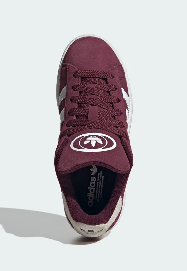 Campus 00s j унисекс кроссовки Adidas Originals, Maroon Cloud White Gum — фото 3