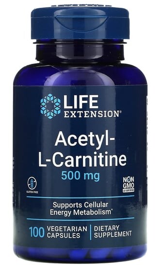 

Life Extension, Ацетил L-карнитин 500 мг, 100 г. Inna marka