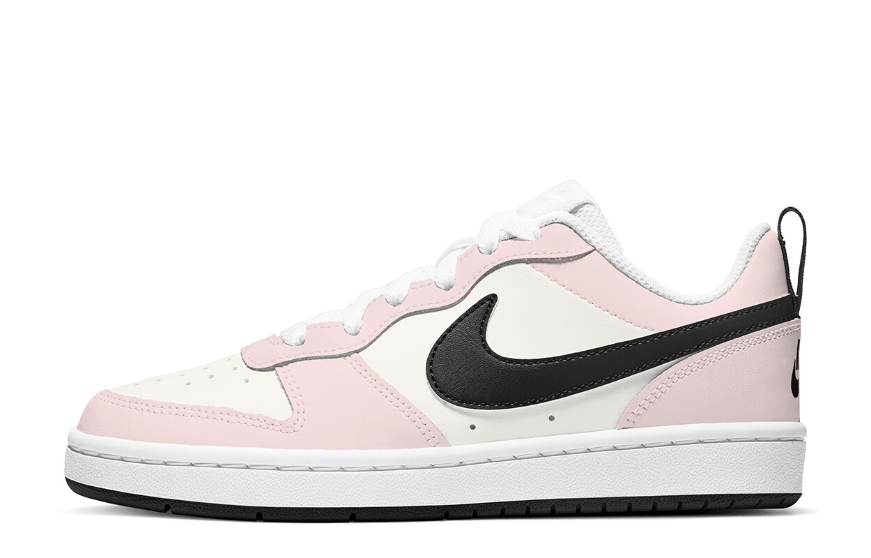 

Обувь для скейтбординга Court Borough для детей, начальная школа Nike, черный/белый/розовый