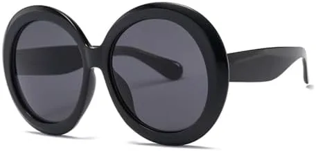 

Винтажные большие круглые солнцезащитные очки для женщин с градиентным переходом цвета, увеличенного размера, зеркальные прозрачные линзы (C4) LXLHWN, D1