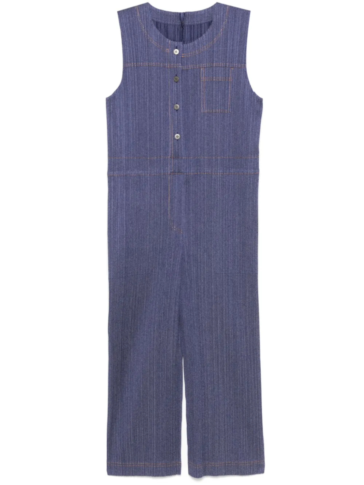 

Pleats Please Issey Miyake джинсовый комбинезон, синий
