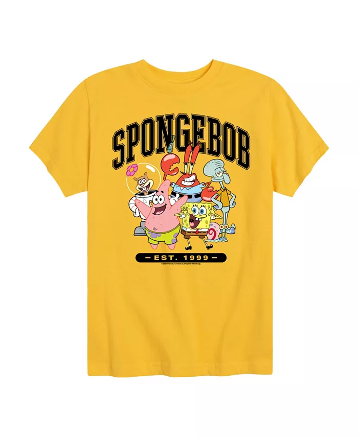 

Футболка с принтом для мальчиков Toddler Boys Graphic T-Shirt SpongeBob SquarePants, желтый