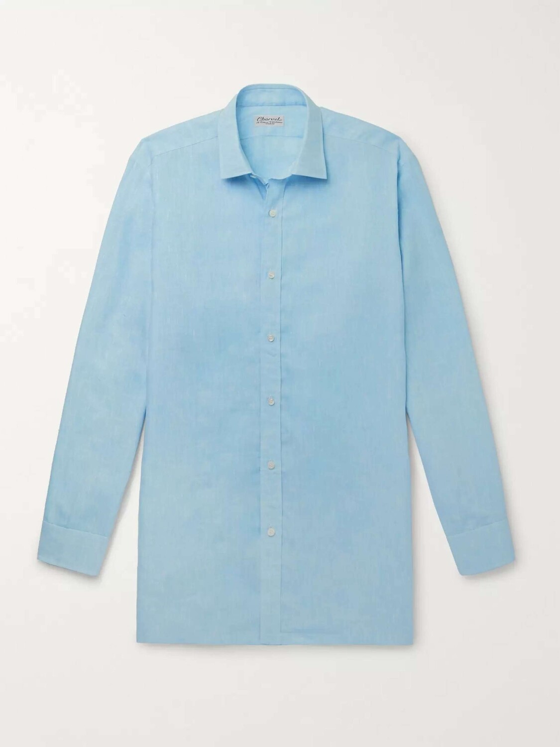 

Льняная рубашка Mélange Slub CHARVET, бирюзовый