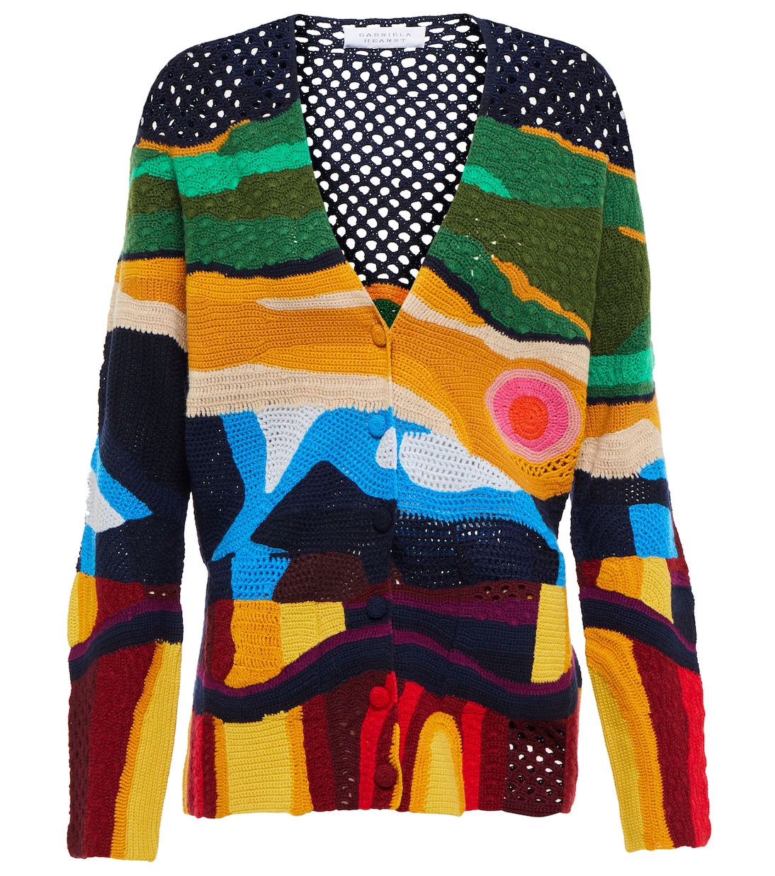 

Кашемировый кардиган Cara интарсии Gabriela Hearst, Mineral Multi