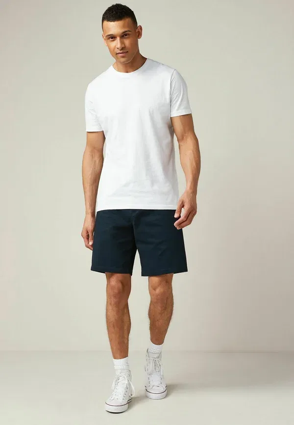 Шорты чинос Relaxed fit stretch Next, navy blue, темно-синий