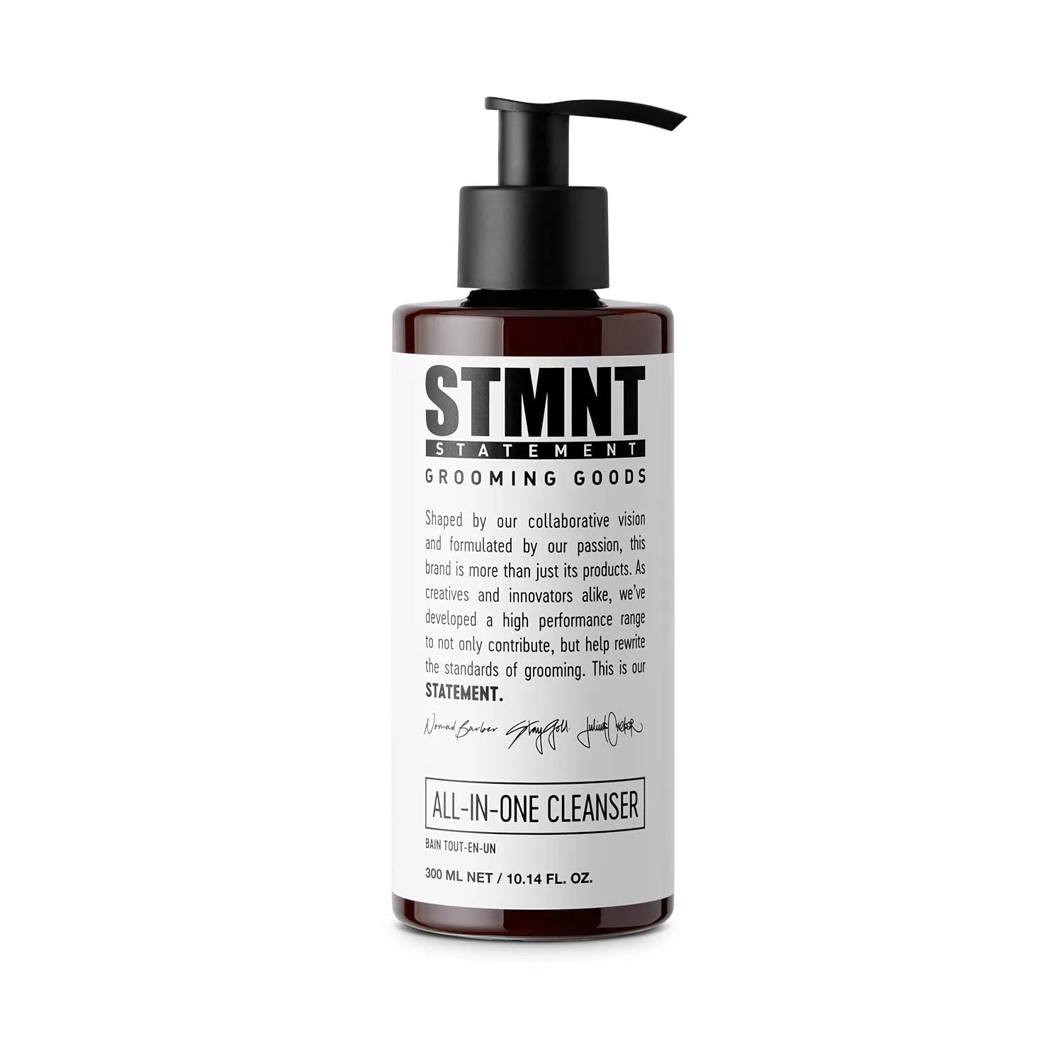 STMNT Grooming Goods Универсальное средство для ежедневного умывания | Без сульфатов SLS/SLES | Формула с усиленным уходом, активированным углем и ментолом