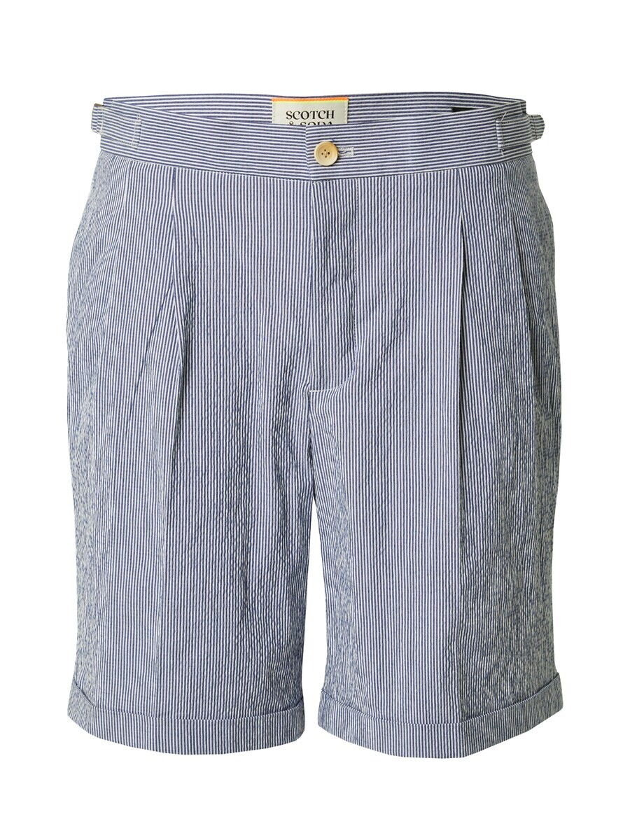 

Шорты чинос SCOTCH & SODA Regular Pleat-Front Pants, темно-синий