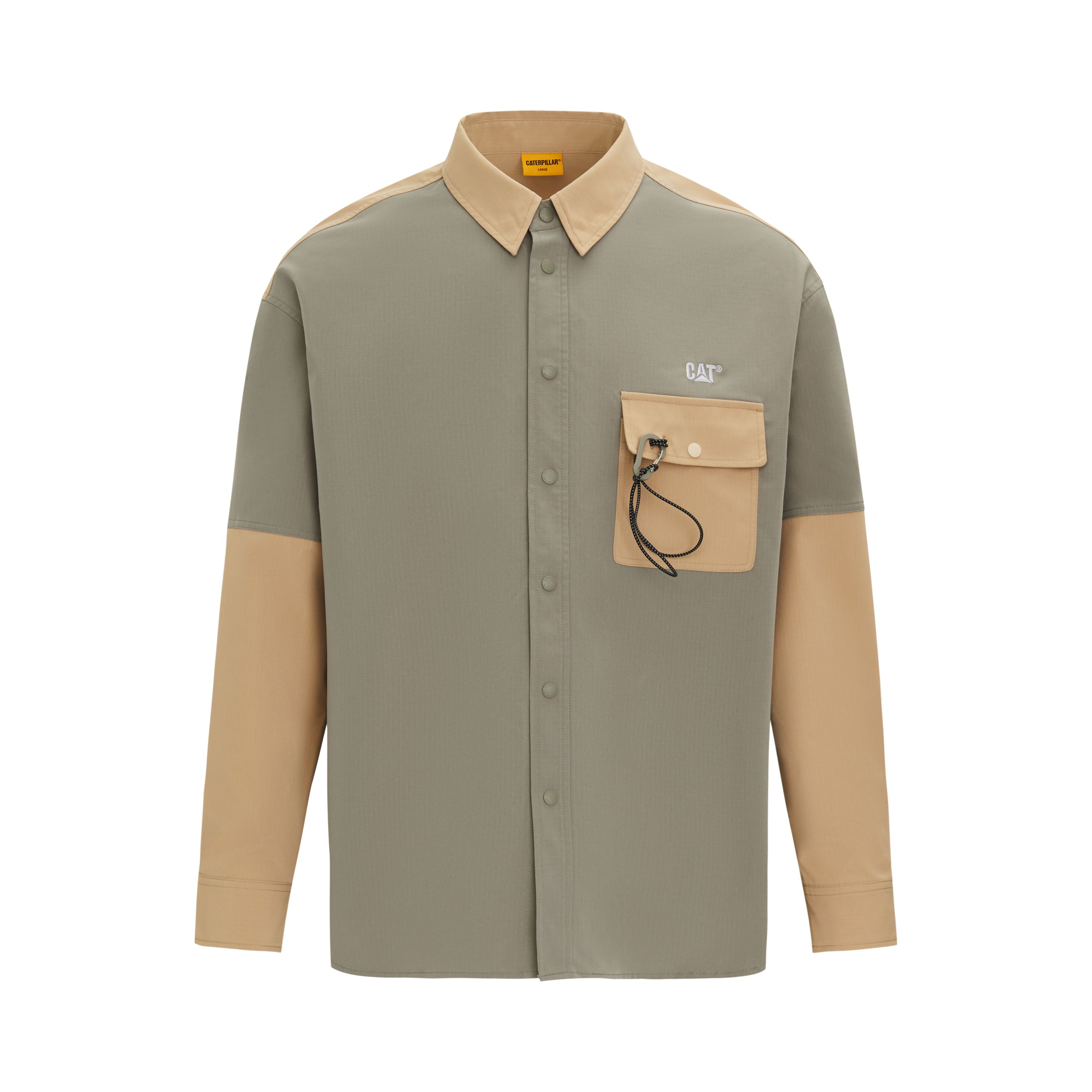 

Футболка мужская зеленая CAT