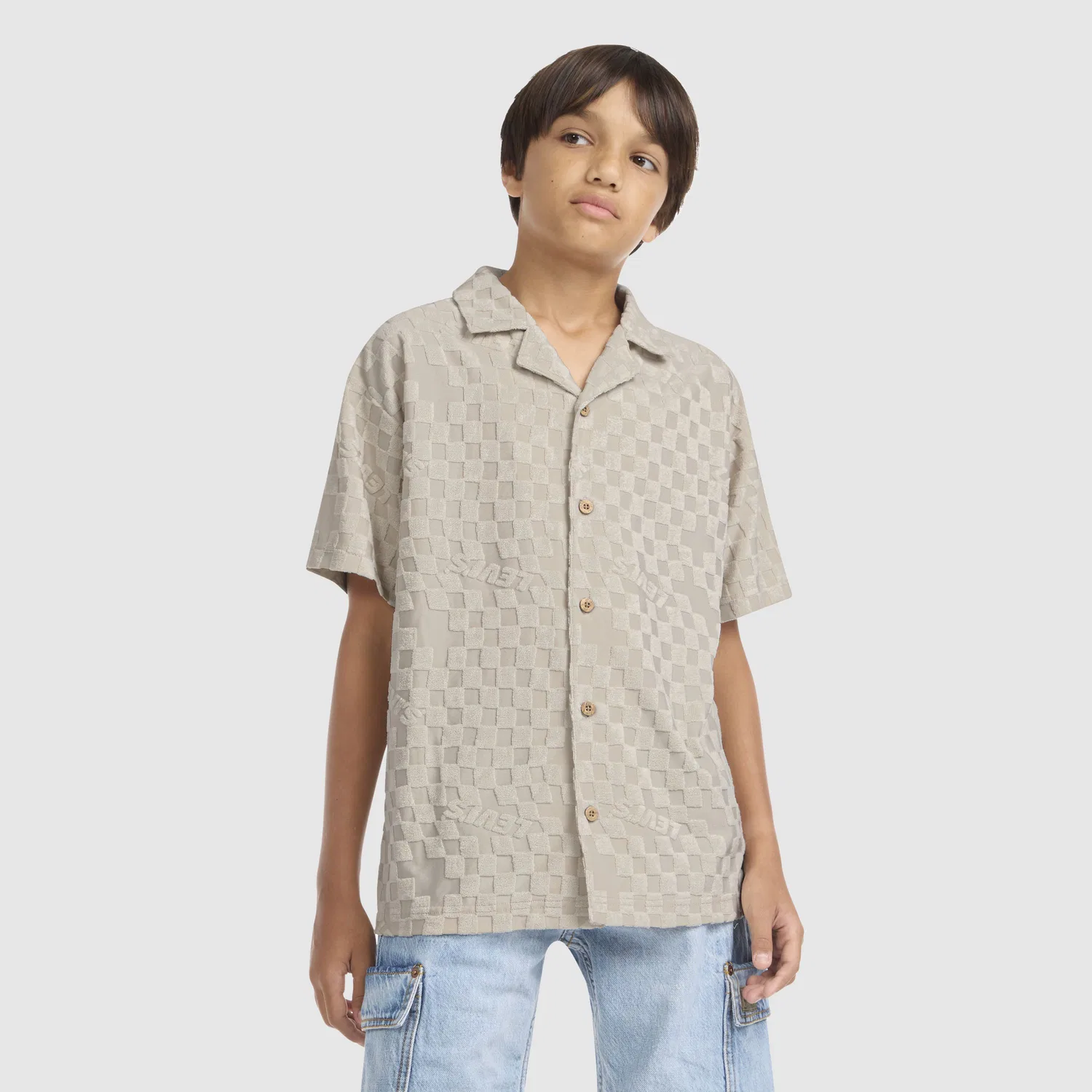 Вязаная походная рубашка для мальчиков 8-20 лет Levi's, Brown
