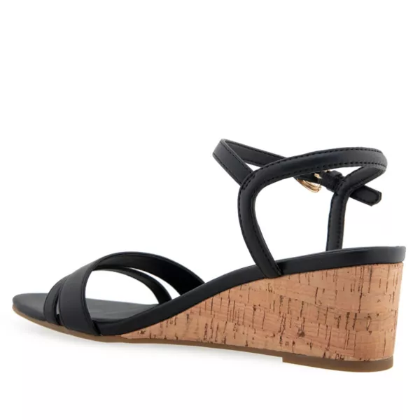 Женские босоножки на танкетке Witt Aerosoles, цвет black cork — фото 3
