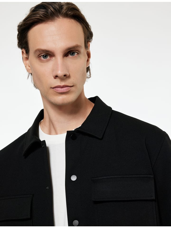 

KOTON Черные футболки LS BSC