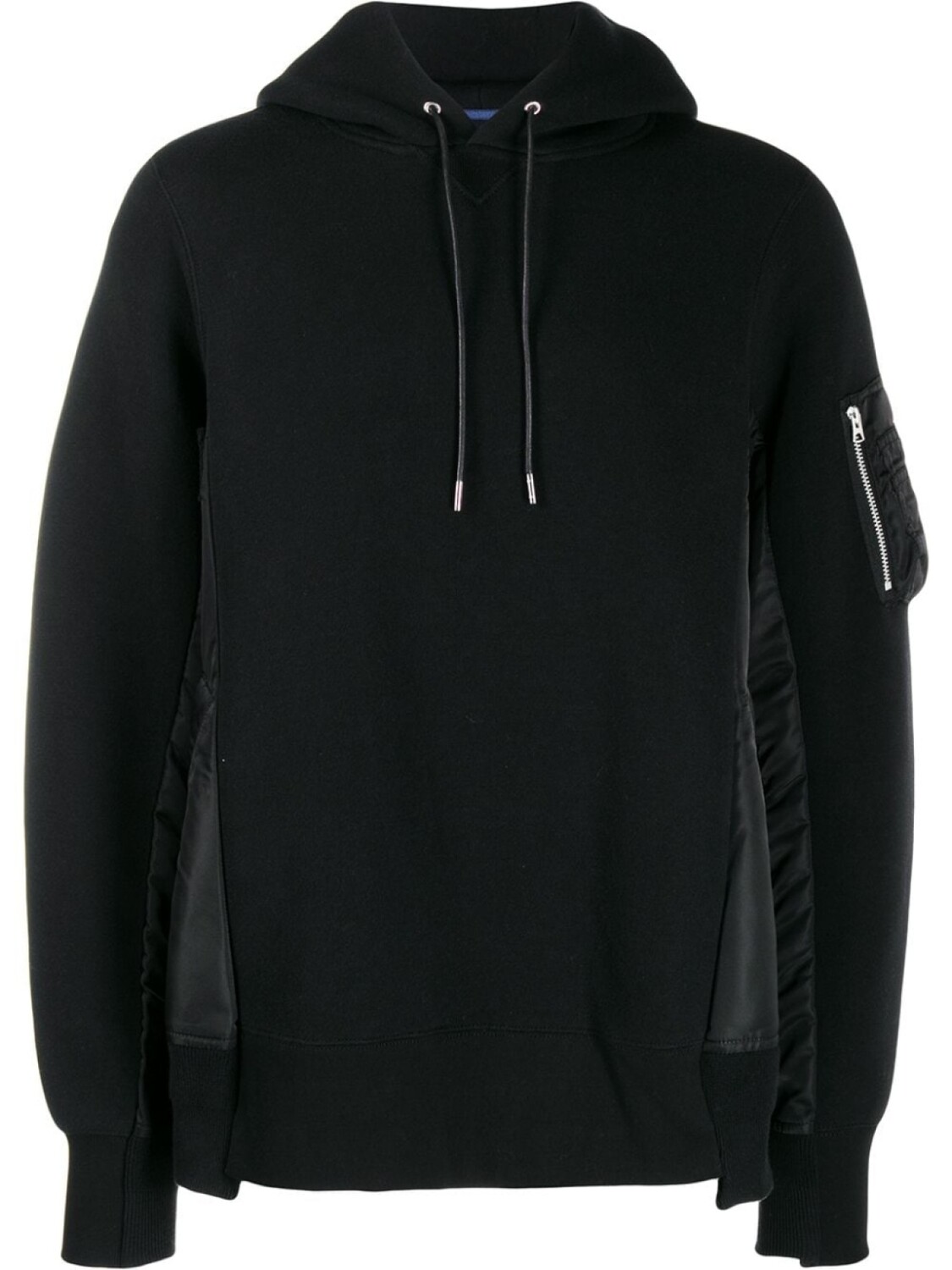 

sacai худи Sponge Sweat X MA-1, черный