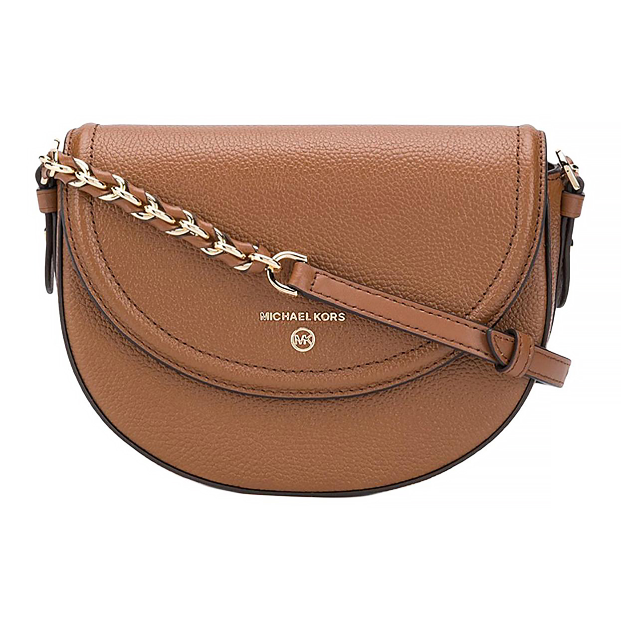 

MICHAEL KORS Кожаная сумка кросс-боди Jet Set Charm женская коричневая