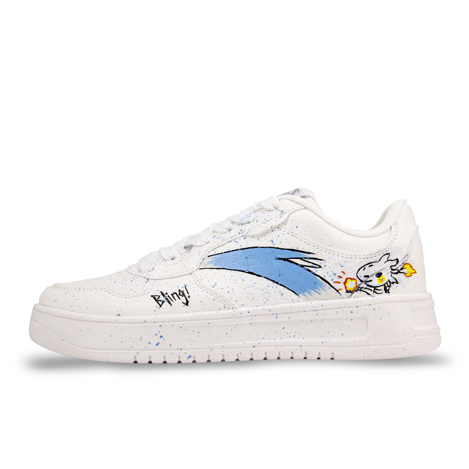 

ANTA Расслабленные амортизирующие легкие низкие скейтбордские кроссовки для увеличения роста унисекс белый - белый, цвет White