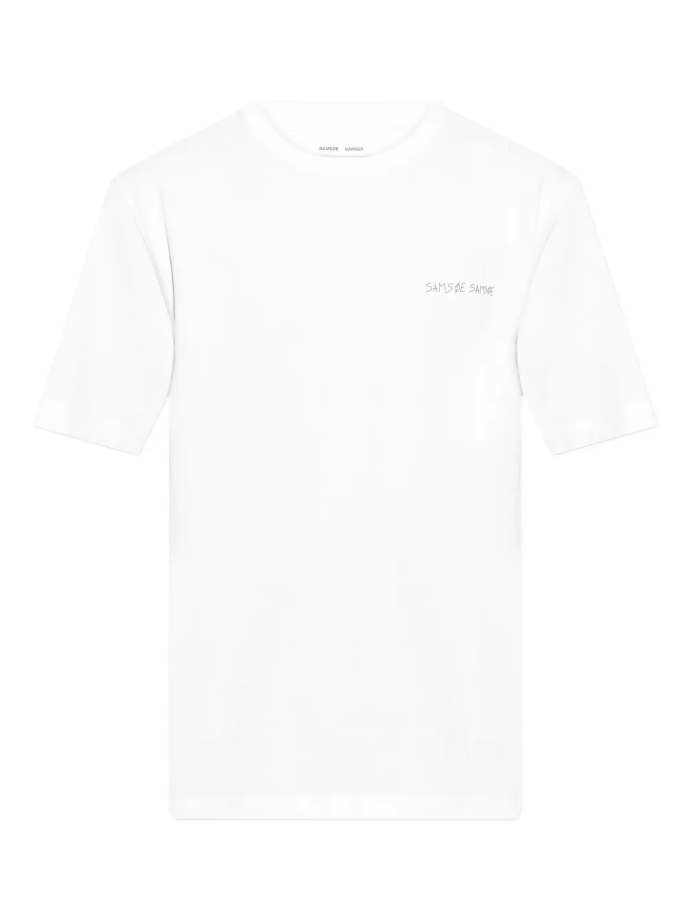 

Футболка с графичным принтом Samsoe Samsoe, белый