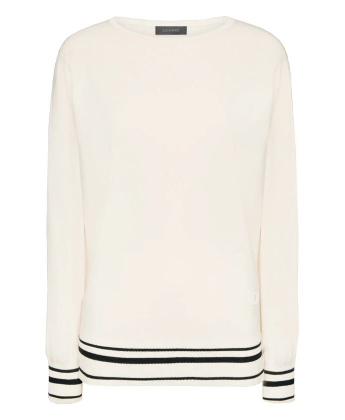 

Черный топ в стиле гессо Elena Mirã², бежевый