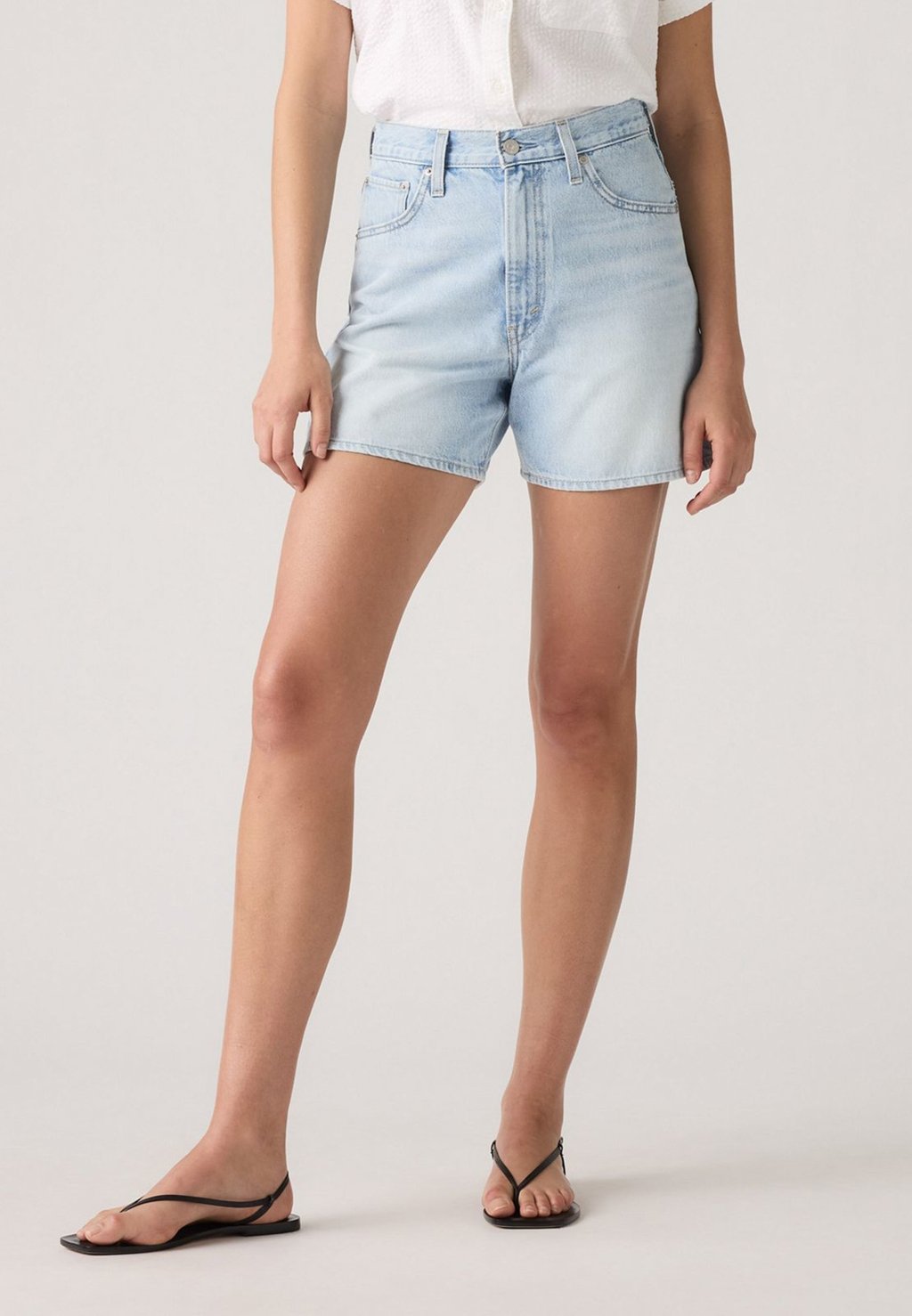 

Джинсовые шорты CINCH MID THIGH SHORT Levi's, цвет Abraided Art Short