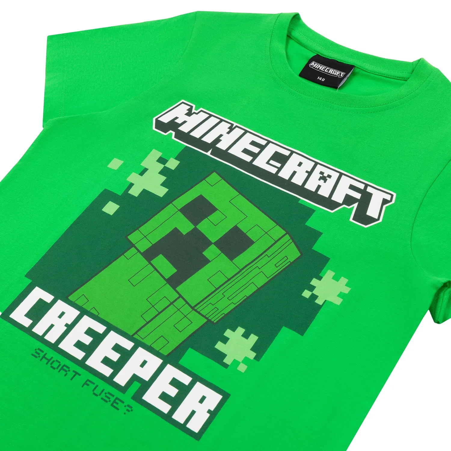 Футболка с принтом Creeper, Minecraft, зеленый — фото 3