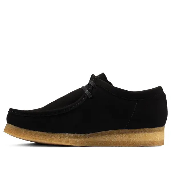 

Кроссовки wallabee 'black vegan' Clarks, черный