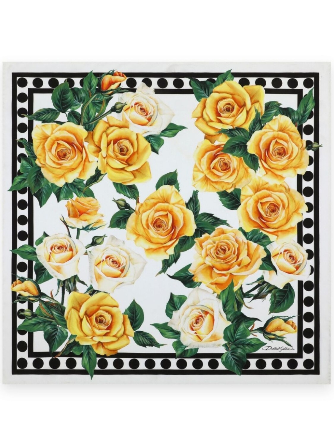 

Dolce & Gabbana шелковый платок с принтом, белый
