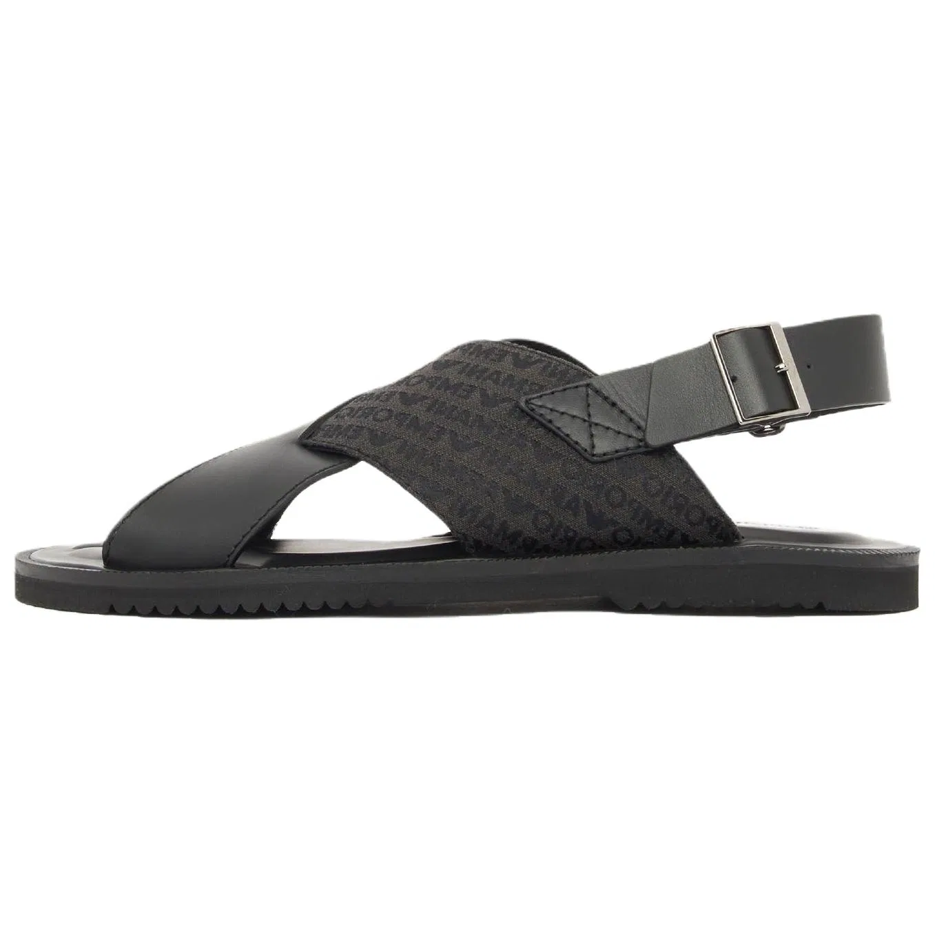Сандалии с одним ремешком 2cm EMPORIO ARMANI черные