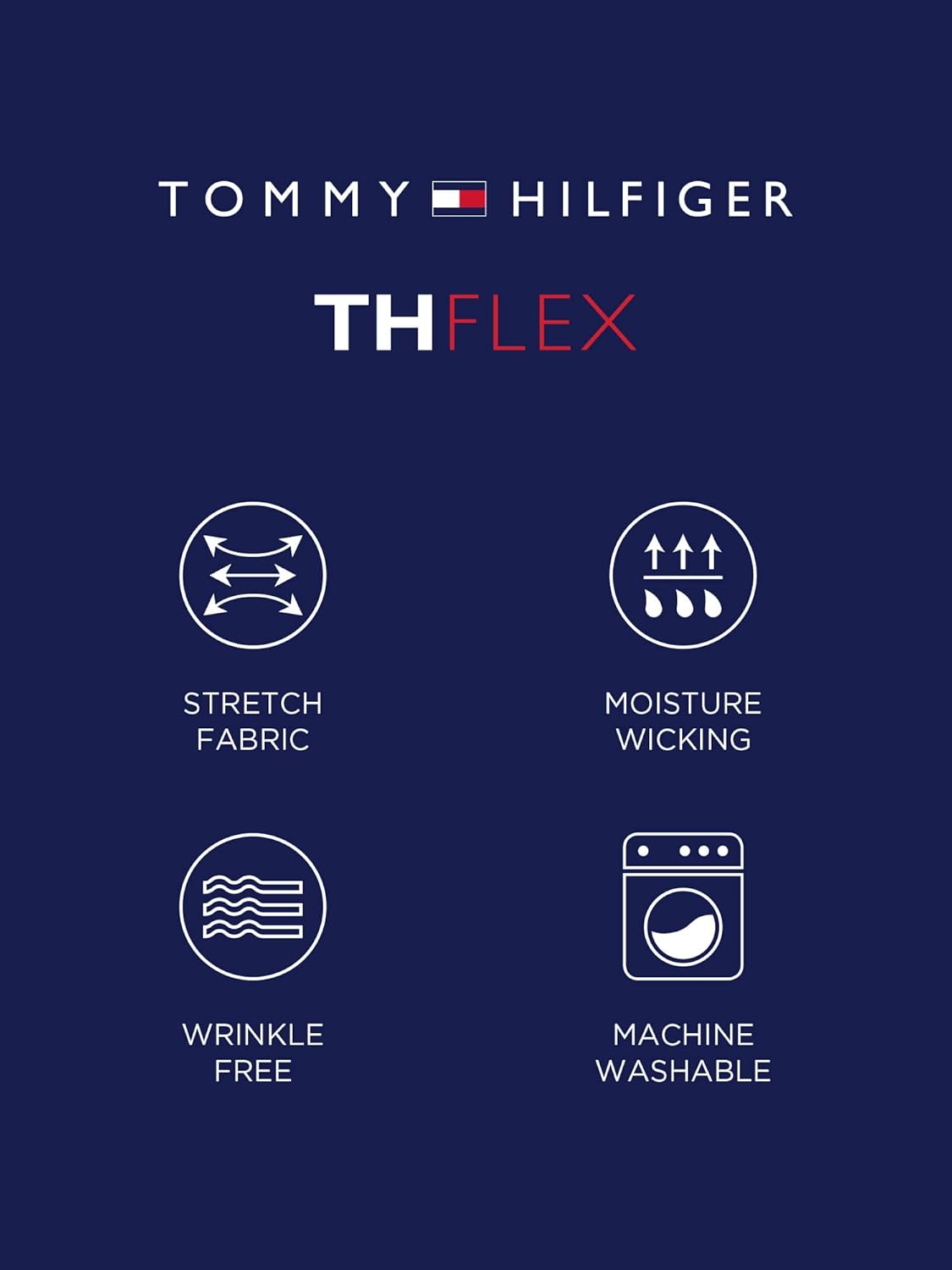 Мужская классическая рубашка на пуговицах Tommy Hilfiger, Peacoat — фото 4