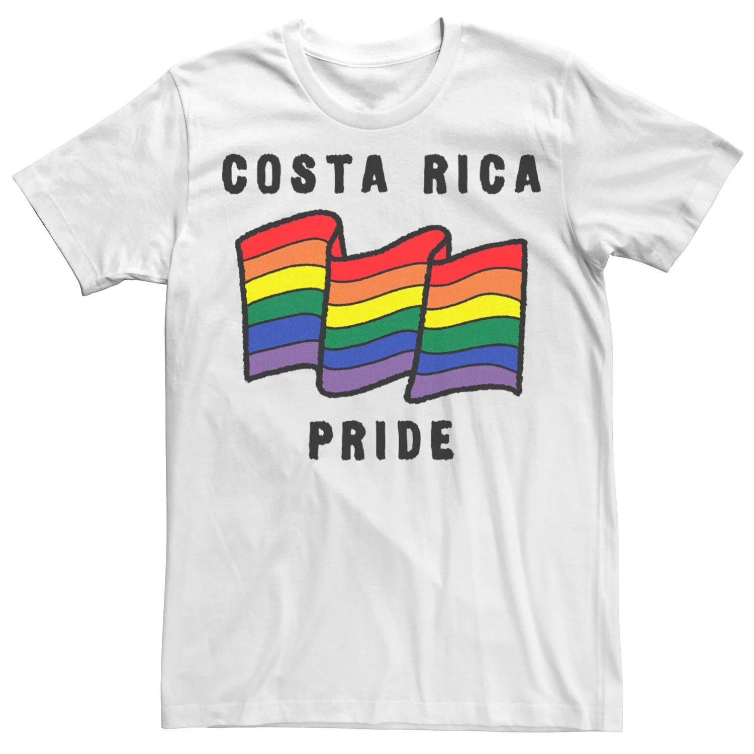

Мужская футболка с рисунком флага Gonzales Costa Rico Pride Licensed Character