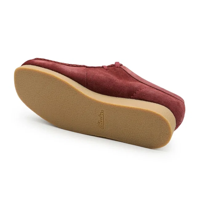 Мужские повседневные ботинки Wallabee Evo красного цвета от Clarks — фото 4
