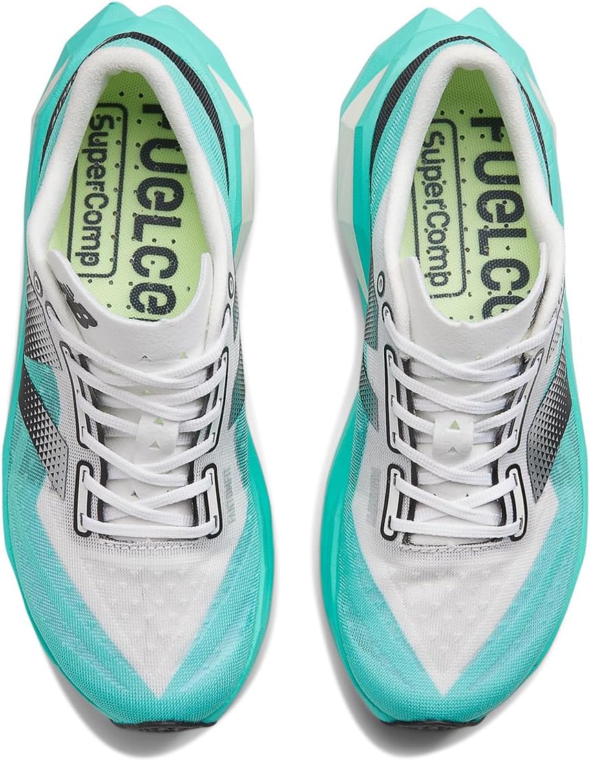 Кроссовки New Balance FuelCell SuperComp Elite v4, цвет Cyber Jade/White — фото 2