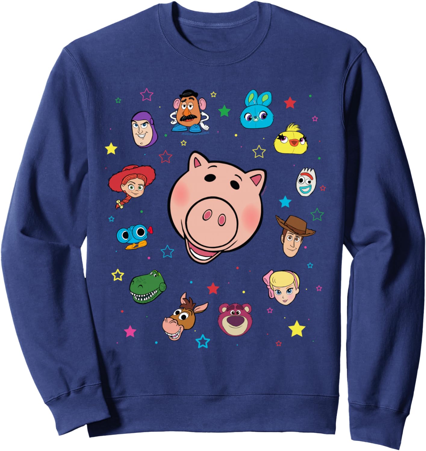 

Толстовка Disney Pixar Toy Story Hum Big Face Collage, темно-синий