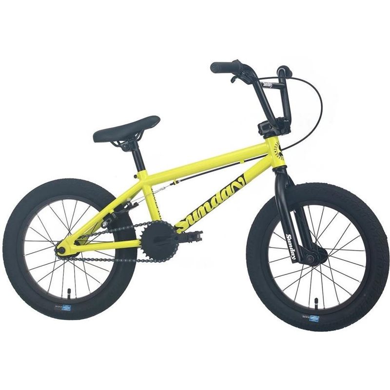 

Велосипед BMX Sunday Blueprint 16" желтый