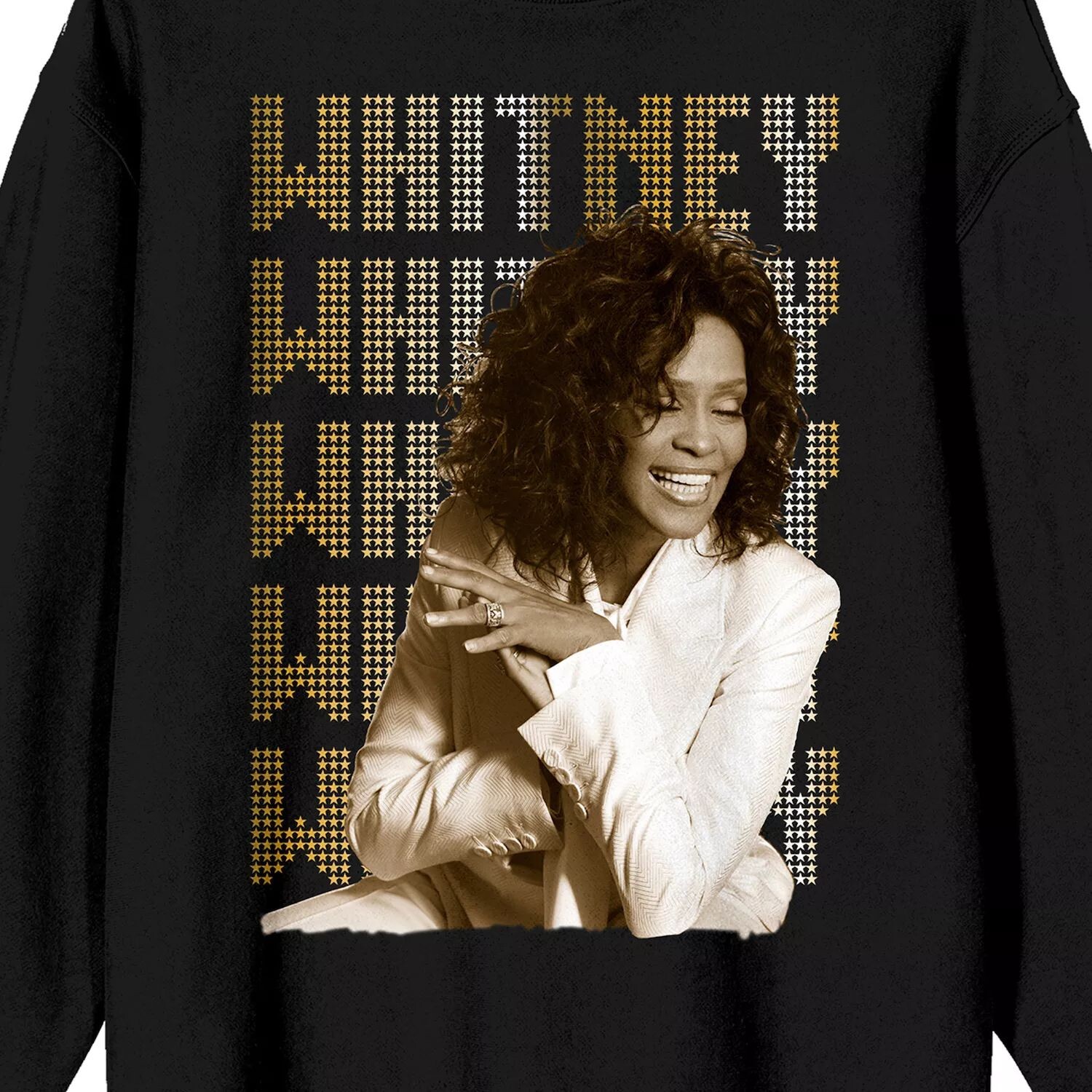

Мужская футболка с повторяющимся рисунком Whitney Houston Licensed Character