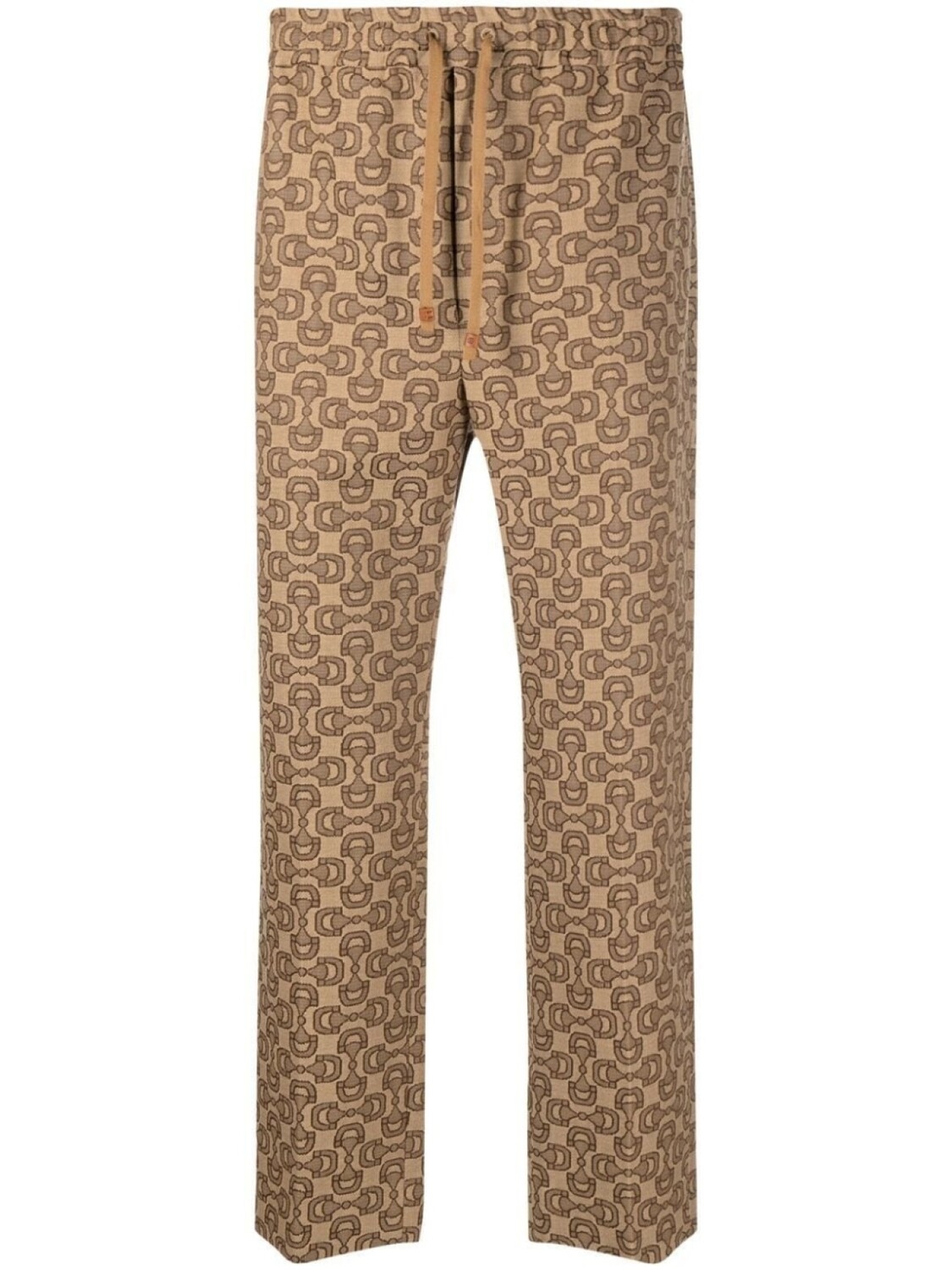 

Gucci жаккардовые спортивные брюки с логотипом, коричневый