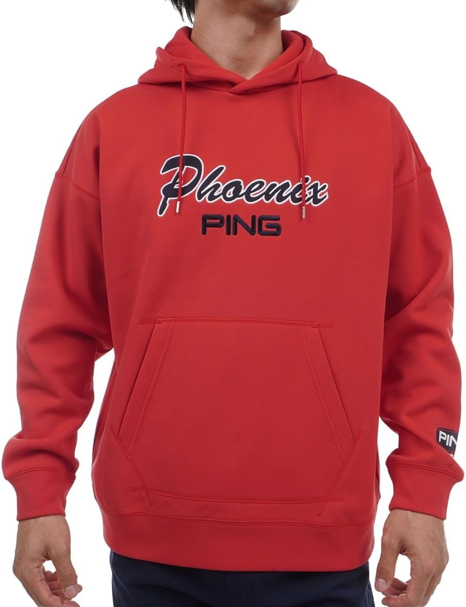 

Мужская толстовка с капюшоном (логотип бренда, эластичная в любом направлении) / для гольфа / 621-3262905 Ping Apparel, красный