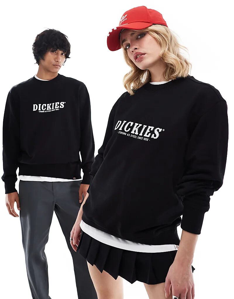 

Толстовка с большим логотипом на груди черного цвета Dickies