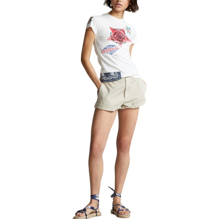 Polo Ralph Lauren Футболка SS22 женская белая — фото 4