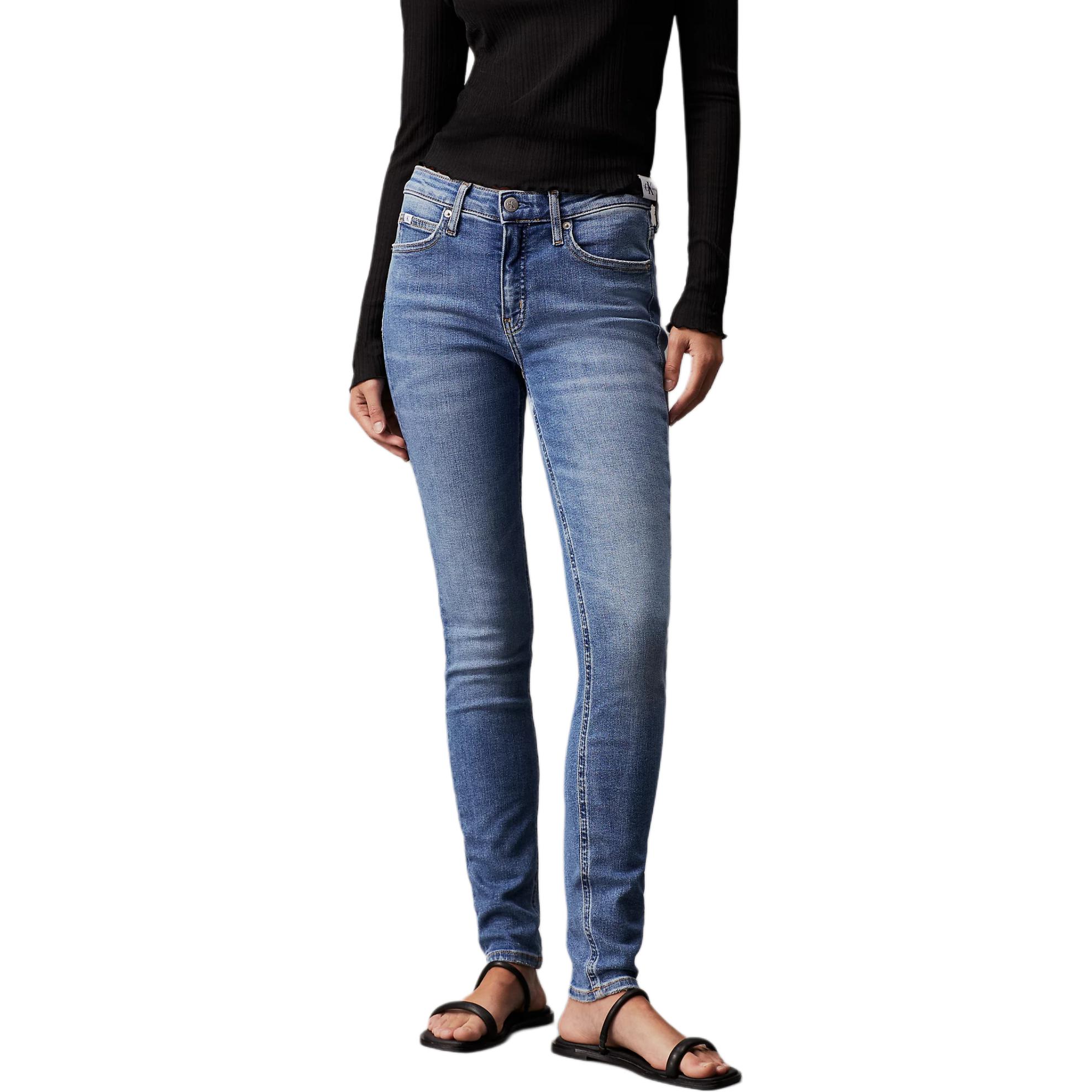 

Кальвин Кляйн Джинс Европейская версия Женские Средний синий