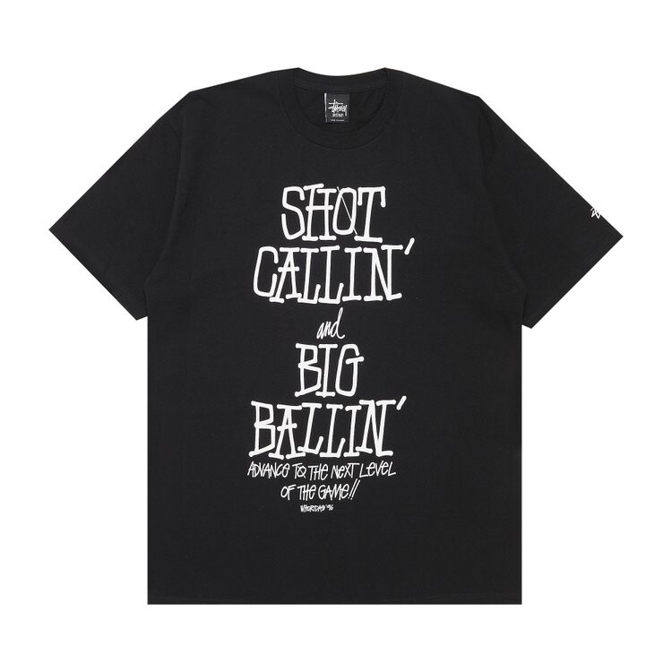 

Футболка Stussy Shot Callin' And Big Ballin' 'Black', черный