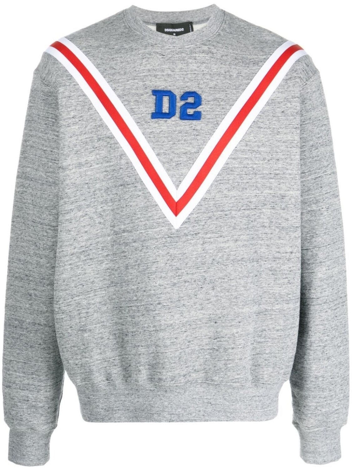 

Dsquared2 logo-embroidered cotton sweatshirt, серый
