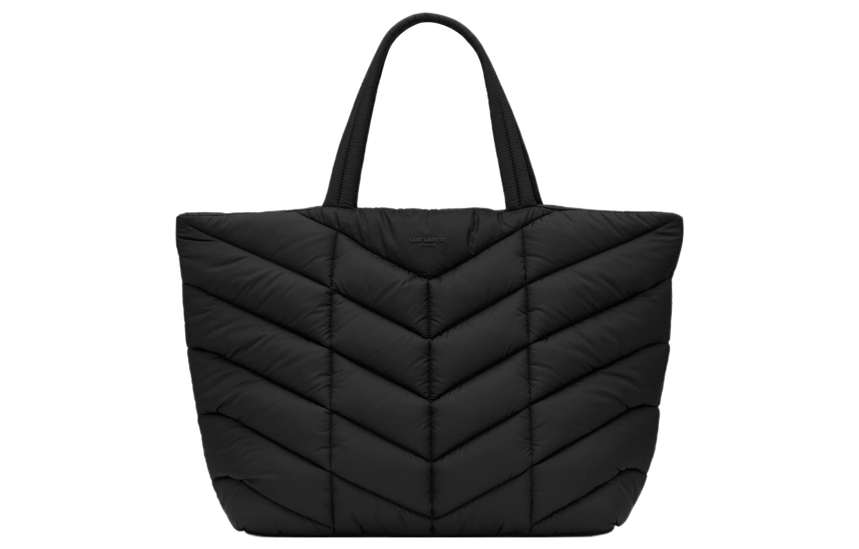 

Сумка-шоппер из переработанного нейлона, черная, мужская SAINT LAURENT