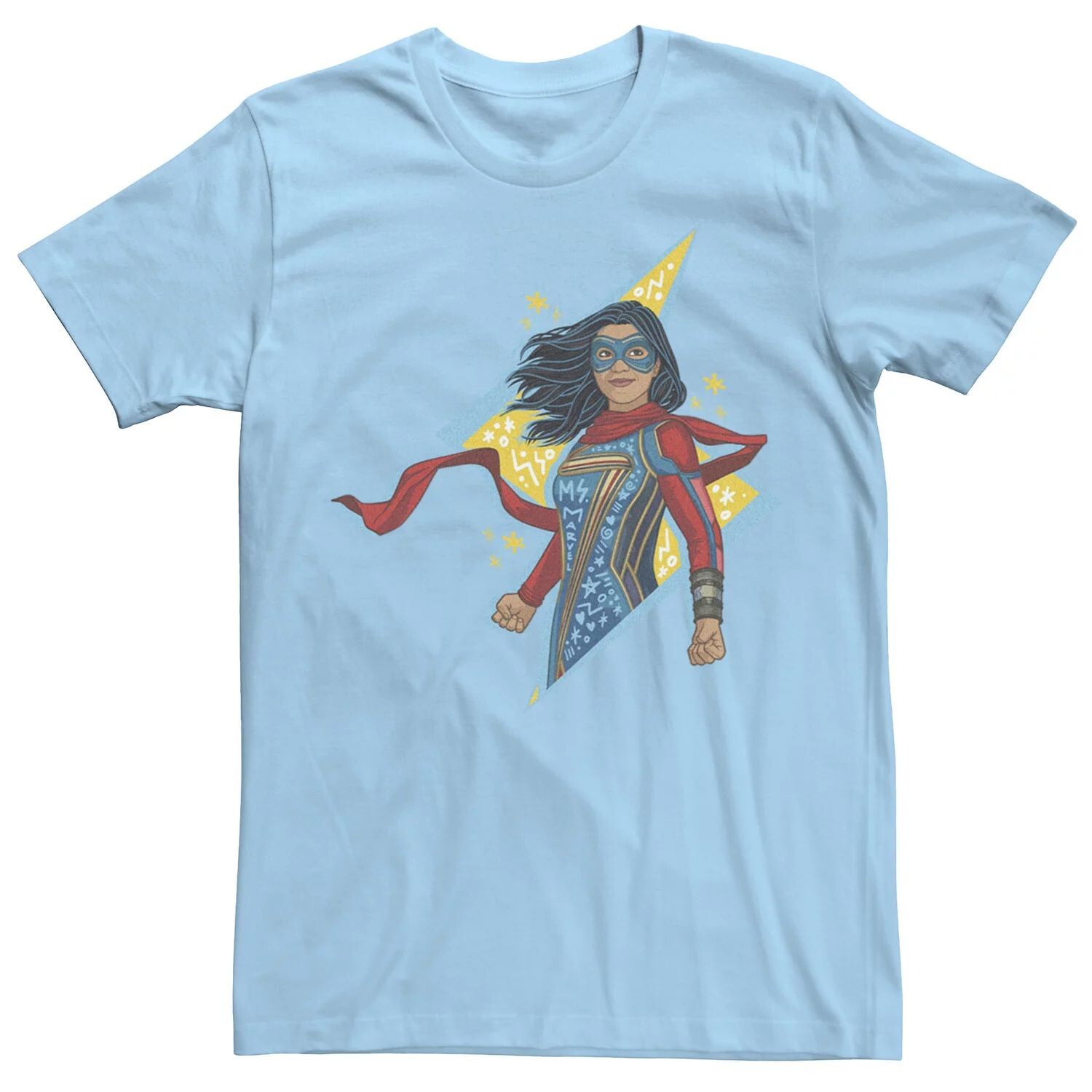 

Мужская футболка с рисунком Ms. Marvel Lighting Doodle Licensed Character