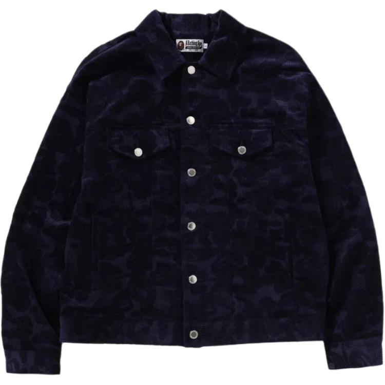 

A BATHING APE Куртка-бомбер Bape Solid Camo, Navy Blue