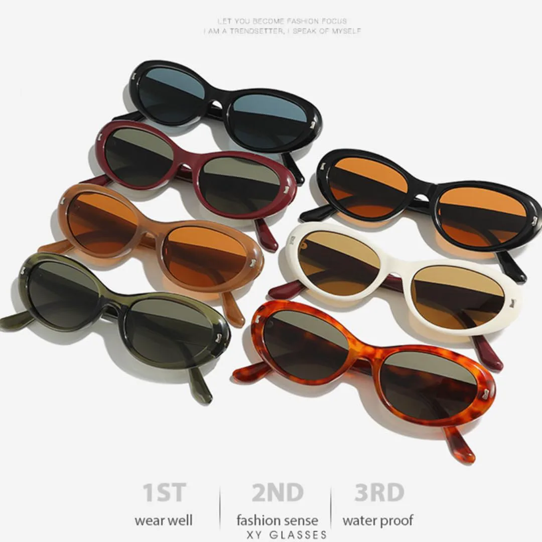 

Солнцезащитные очки с защитой UV400 | «Кошачий глаз», большая оправа | для женщин и мужчин, для занятий спортом на открытом воздухе и путешествий DSVIGF, Black Tea