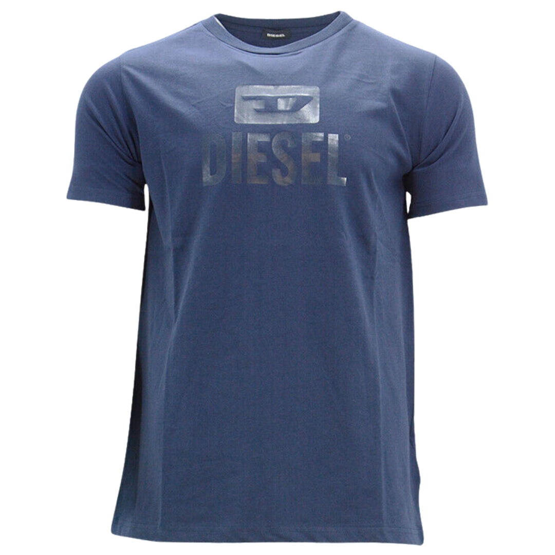 

Футболка в морском стиле monotone с логотипом Diesel, синий